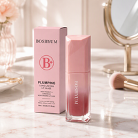 Gloss à lèvres repulpant longue tenue, haute pigmentation, hydratant, teinte 6 #