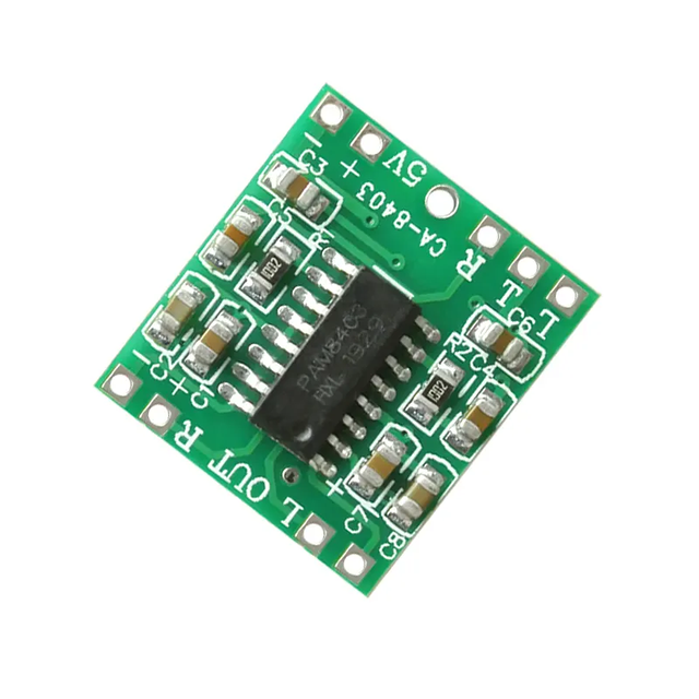 5v Sound Board Small Digital Amplifier Board 6w D Class Power High Efficiency 2.5 ~ 5V Amplifier Audio Board PAM8403