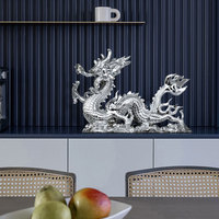 Sculpture de dragon Feng Shui en résine, décoration de bureau, cadeaux d'affaires commerciaux, vente en gros d'usine chinoise