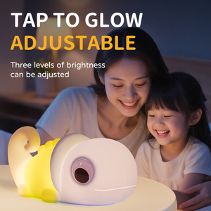 Lampe de nuit <span class=keywords><strong>créative</strong></span> en silicone caméléon rechargeable par USB, lumière colorée pour la chambre d'enfant, <span class=keywords><strong>ambiance</strong></span> apaisante pour le sommeil - Product Image 4