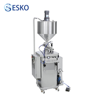 ESKO Machine de remplissage de beurre de pâte de crème de cire de vaseline chauffée avec mélange et chauffage électrique