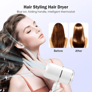 ไดร์เป่าผมโรงแรมแบบพกพาไดร์เป่าผมร้อนแบบพับได้ไดร์เป่าผมน้ำหนักเบา - Product Image 2