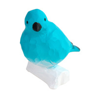 Vente en gros usine : Oiseau bleu en résine, artisanat de simulation d'oiseau imperméable pour extérieur