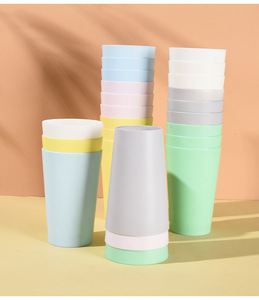 Vaso de Plástico Irrompible, Apilable, Libre de BPA, Colorido, de PP Mate, para Hotel, Baño, Restaurante, para Beber Cerveza, Jugo - Product Image 2