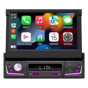 Reproductor MP5 universal de 7 pulgadas individual 1 Din desmontable para coche Radio en el tablero GPS para coche Sterio con Carplay inalámbrico y <span class=keywords><strong>Android</strong></span> Auto - Product Image 4