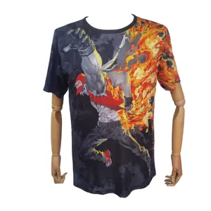 Lt Custom Design 3D Dier Digitale All Over Print Gesublimeerd Volledige Bedrukte T-shirts Mannen Volledige Dye Sublimatie T-shirt