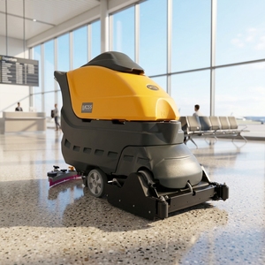 เครื่องขัดพื้นอัตโนมัติแบบเดินตามรุ่น MC55 พร้อมฟังก์ชั่นล้างและกวาดในตัว ใช้พลังงานแบตเตอรี่ 24V - Product Image 2