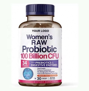 Probiótico Femenino de Marca Privada, 100 Mil Millones de UFC y Cápsulas Prebióticas para la Salud Vaginal, Salud Intestinal y Salud Digestiva de la Mujer - Product Image 1