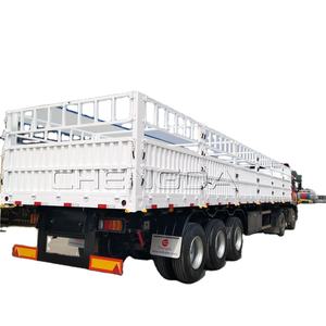 Vente d'usine Camion de transport de marchandises à 3 essieux 60 tonnes 80 tonnes Remorques porte-conteneurs avec prix compétitif - Product Image 1