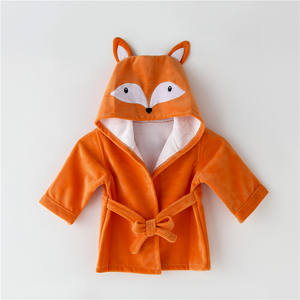 Toalla <span class=keywords><strong>de</strong></span> baño <span class=keywords><strong>de</strong></span> alta calidad para bebé, albornoz <span class=keywords><strong>de</strong></span> algodón orgánico <span class=keywords><strong>de</strong></span> bambú <span class=keywords><strong>de</strong></span> terciopelo, toalla con capucha para bebé con orejas <span class=keywords><strong>de</strong></span> Animal lindo infantil - Product Image 2