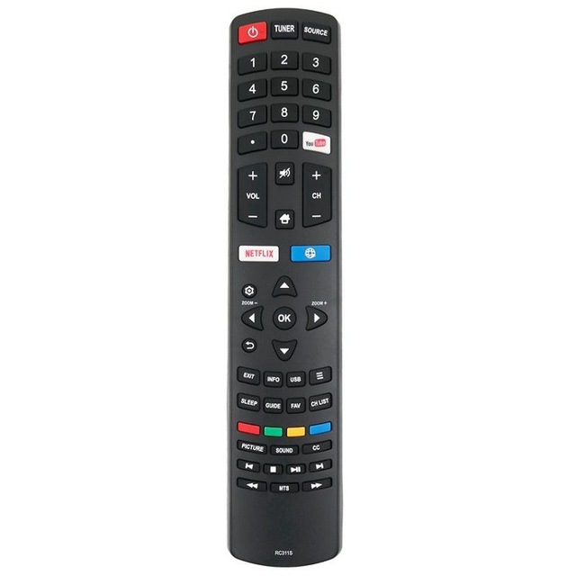 TC311S Universal Remote Control for TCL Smart TV TCL RC311S 06-531W52-TY02X 06-531W52-ZY01X TV
