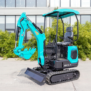 Efficace 1.2T Mini Digger 1200 Kg Compact Crawler Excavator Swing Boom 360 Rotation pour la construction de ferme Comprend un moteur - Product Image 5