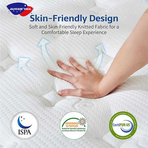 Cama Plegable Ortopédica <span class=keywords><strong>Queen</strong></span> con Colchón de Resortes y Espuma de Aire, Cama Doble Matrimonial, Colchones de Resortes con Látex y Espuma Viscoelástica de Confort - Product Image 2