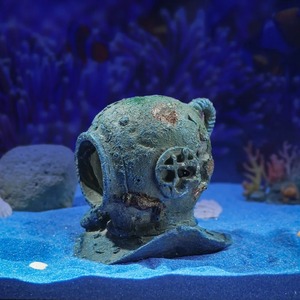 水槽の装飾品 海賊船の残骸 ヴィンテージ樹脂デザイン ボートアクセサリー ホームデコレーションオーナメント - Product Image 2