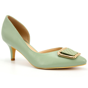 Bâtiment Oem/odm — chaussures de bureau pour femmes, escarpins à talons hauts et bout pointu avec boucle en métal, impression 3d, grande taille, - Product Image 2