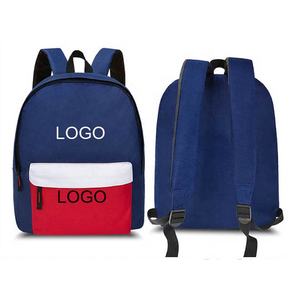 Personalización simple multicolor mochila escolar portátil adolescente estudiante mochila - Product Image 1