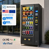 Máquina Expendedora Refrigerada Inteligente RUNYANG Personalizada para Exteriores, con Monedas, para Alimentos y Bebidas