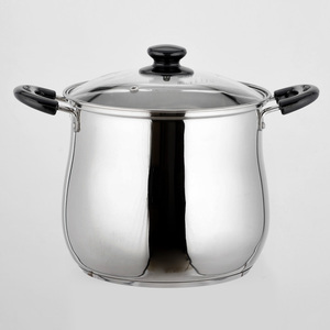 18cm-24cm ustensiles de cuisine ensembles d'ustensiles de cuisine en gros haute acier inoxydable ensemble de marmite à soupe <span class=keywords><strong>pas</strong></span> <span class=keywords><strong>cher</strong></span> marmite pour la cuisson en forme de ventre - Product Image 1
