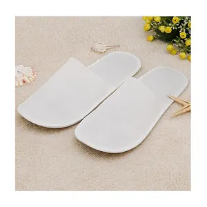 Disposable Hotel Slippers Wholesale Yangzhou Custom Brand 100% New Style Good-looking EVA Terry Towel Disposable Hotel Slippers