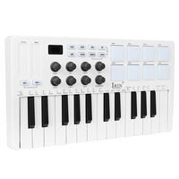 IRIN BT Type-C SMK-25 Portable Mini 25-Key USB Mixing Console Digital Electronic Keyboard Digital Wireless MIDI Pad Controller