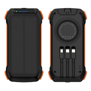 Caricatore Solare 20000mAh Li-Polymer con Cavi Integrati, Ricarica Rapida 22.5W, Power Bank Portatile, Torcia USB Type-C per Campeggio - Product Image 4