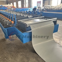 Machine de fabrication de tuiles en tôle ondulée robuste BSY avec système de transmission par boîte de vitesses