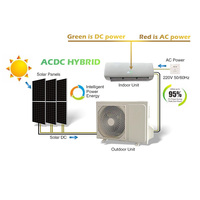 Climatiseur solaire hybride AC/DC 12000 BTU avec économie d'énergie, certifié CE pour usage domestique et professionnel, contrôle Wi-Fi KFR-35GW/ACDCB3 S
