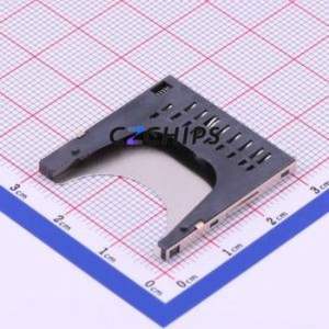 XKSD-006 SD Card / Memory Card Connector SMD Connector Self-Return Type Standard SD Card Card Holder 2.82mm - Product Image 2