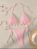 Ensemble bikini deux pièces OEM/ODM personnalisé pour femme, taille haute, effet push-up, grande taille, pour l'été - Maillot de bain gainant et sculptant le ventre