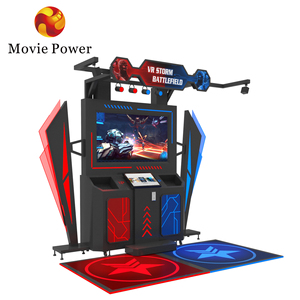 Top bán giải trí VR Arcade Shooting Arena trò chơi 9D Movie <span class=keywords><strong>2</strong></span> multiplayers Gun Play Station trận VR chơi game để bán - Product Image 4