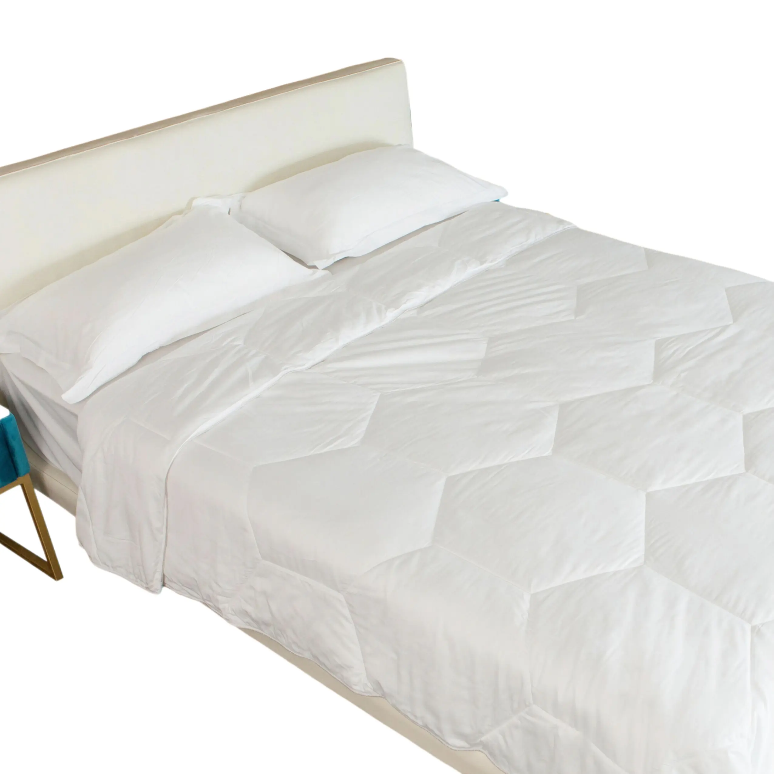100% Lyocell Tencel bedding comforter white quilted design Down Alternative comforter duvet