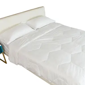 100% Lyocell Tencel cama consolador branco acolchoado design Down Alternative consolador edredom