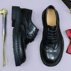 Zapatos Clásicos de Cuero con Doble Hebilla Monk Negros para Hombre, Zapatos Casuales de Otoño Hechos a Mano de Alta Calidad - Product Image 5