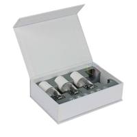 Boîte cosmétique personnalisée de luxe en carton rigide coulissant avec logo estampé à chaud or pour flacon de peptides