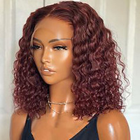 Perruque Bob Courte Bouclée Naturelle en Cheveux Humains Bruts Vierge Péruviens avec Dentelle HD 13*4 pour Femmes Noires – Vente en Gros