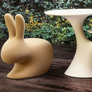 Chaise en fibre de verre moderne, design irrégulier, pour la détente en extérieur, idéale pour centres commerciaux, parcs, jardins et espaces publics, mobilier décoratif. - Product Image 5