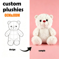 Mainan Boneka Plush Lembut untuk Sublimasi, DIY Transfer Panas, Pola Kustom, Kerajinan Tangan