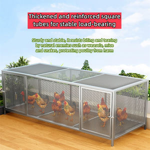 Voliera di Lusso Grande in Rete Metallica per Casa a Tinta Unita con Chiusura a Scatto per Piccioni Quaglie Anatre Conigli Pappagalli Polli - Novità - Product Image 2