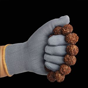 <b>Wax</b> <b>Polishes</b> For Collectible Beads Cleaning And Polishing Solid 13 Stitches Walnut Hand Gloves - Product Image 1
