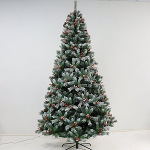 2026 Arbre <span class=keywords><strong>de</strong></span> Noël en PVC en gros Arbres <span class=keywords><strong>de</strong></span> Noël <span class=keywords><strong>de</strong></span> haute qualité avec pommes <span class=keywords><strong>de</strong></span> pin <span class=keywords><strong>et</strong></span> baies rouges - Product Image 1