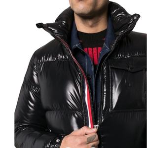 Veste coupe-vent unie pour hommes, blouson d'hiver à bulles à capuche, de couleur unie, vente en gros, - Product Image 3