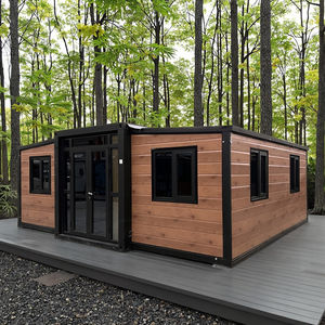 Maison en conteneur préfabriquée petites maisons préfabriquées de luxe solarium maison jardin maison hôtels centres de villégiature conteneurs - Product Image 1
