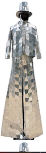Disfraces de Zancos de Espejo Personalizados, Talla Única, Ropa de Actuación de <span class=keywords><strong>Flamenco</strong></span> con Cabezas de Animales del Zodiaco para Espectáculos Escénicos y Desfiles - Product Image 4