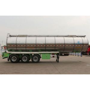 Aluminum Alloy Oil Tanker Semi Truck Trailer for Dangerous Goods Transport with >30000L Capacity New - Product Image 1