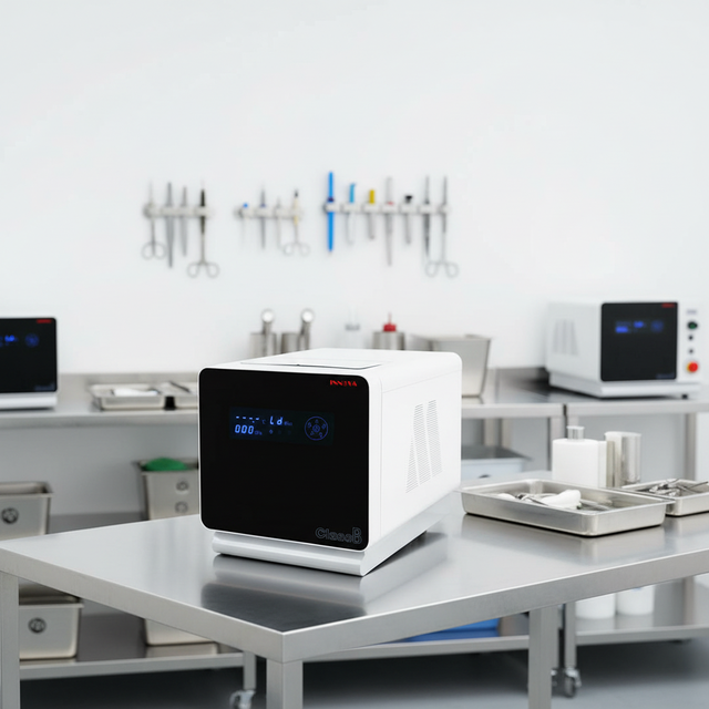 Class B Dental Laboratory Autoclave Sterilizer Desktop Model with 0.1 Temperature Fluctuation and 220-240V AC Power