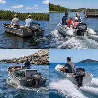 Motor Tempel Bensin 2 Tak 40HP 40X Long Shaft dengan Tuas Kemudi untuk Perahu Nelayan, Penggunaan Komersial Berat