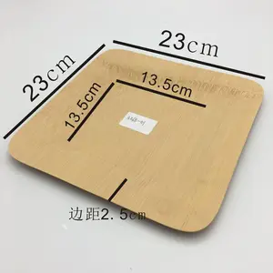 Wholesale Disposable Camping Durable And Eco-Friendly Dinnerware Square/Round Bamboo Dinner Plates