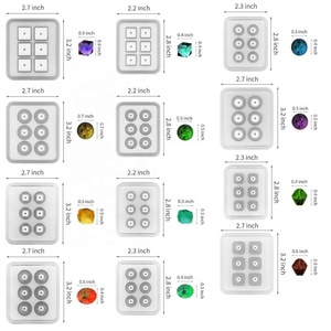 DM760 DIY pulsera transparente molde de resina epoxi pequeñas cuentas aromáticas moldes de joyería de silicona para fundición de resina - Product Image 3