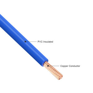عرض ساخن: أسلاك ريكسين BVR 1.5 مم 2.5 مم 4 مم 6 مم 10 مم أحادية القلب صلبة/مجدولة من النحاس مع غلاف <span class=keywords><strong>PVC</strong></span> للبناء، جهد منخفض 450 فولت - Product Image 3
