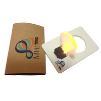 Lampu bohlam led warna kartu kredit/dompet saku Mini lampu bohlam LED